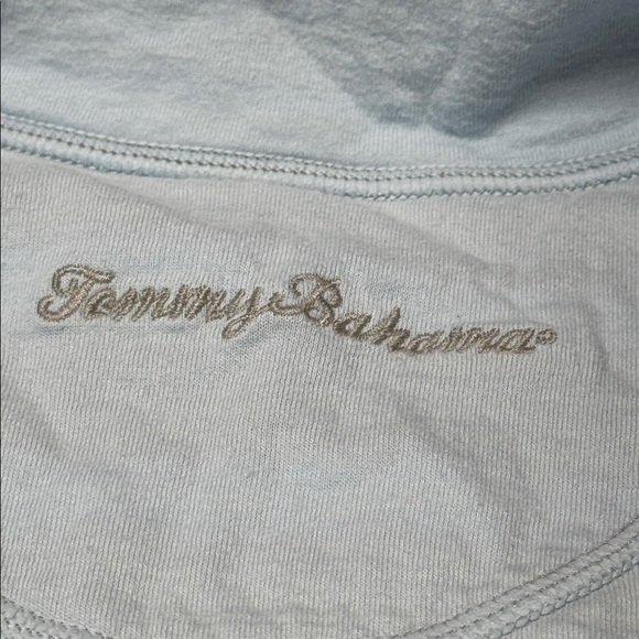Tommy Bahama | Pullover 1/4 Zip Striped Ling Sleeve Top in Gray Blue M Medium - Picture 8 of 11